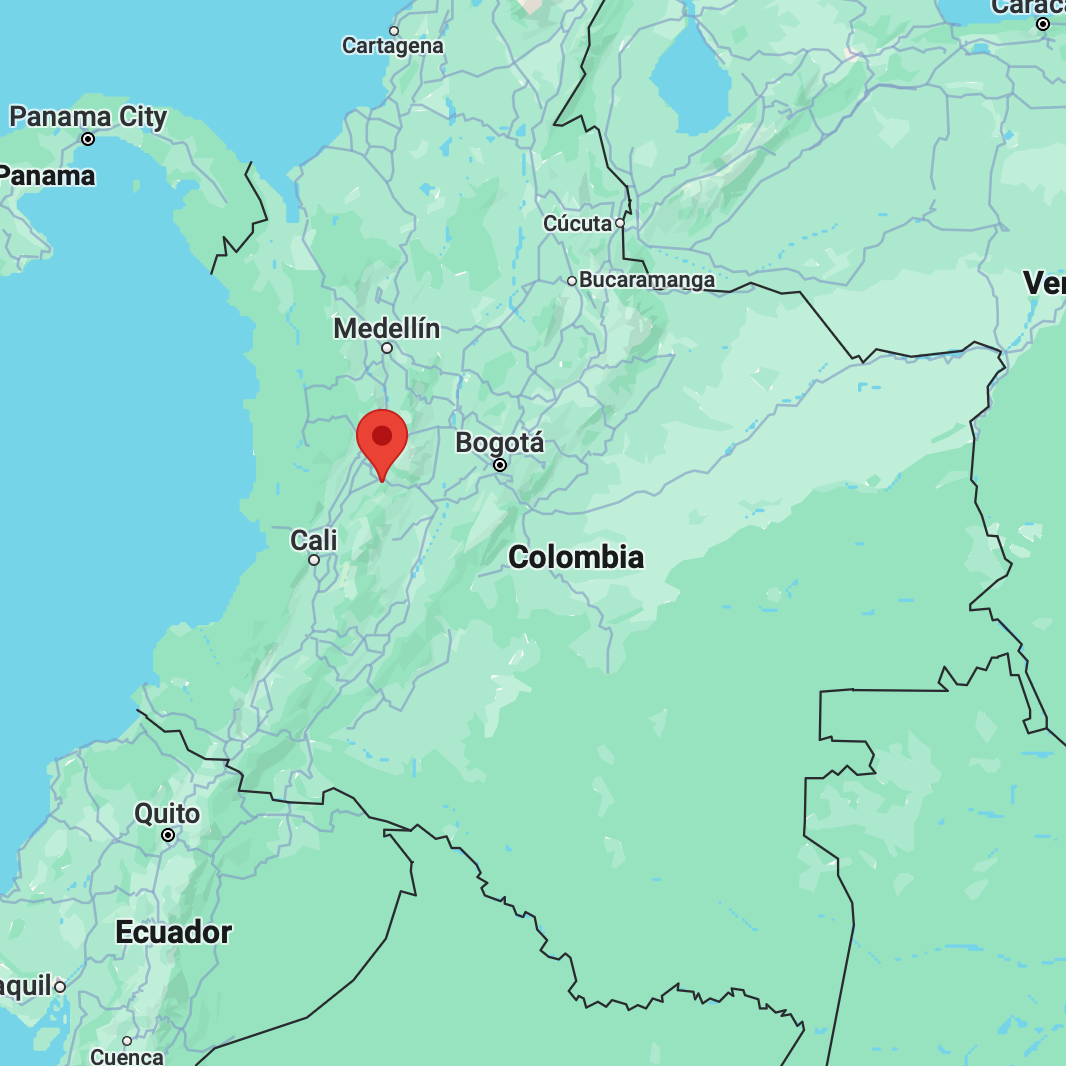 Carte Colombie Calarca